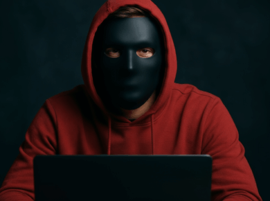 How to detect Fake Candidates before the interview? gemini-2.5-flash-image-preview_Add_black_mask_hiding_the_whole_face_and_swap_the_sweatshirt_for_a_hoodie.-3